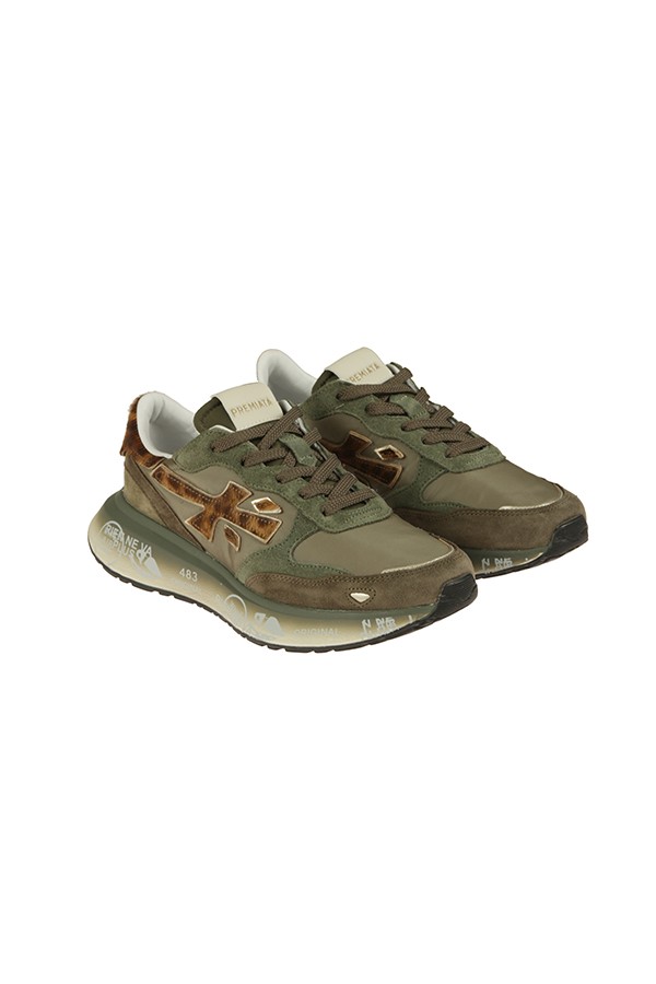 Sneakers Premiata Lauryn Verde/Leopard